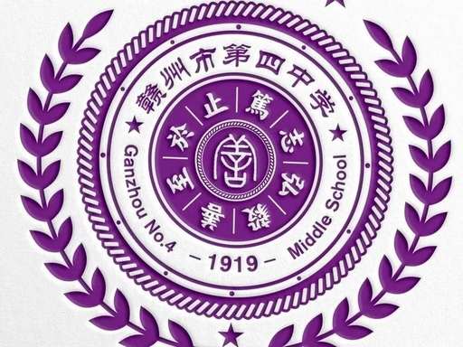 赣州市第四中学标志